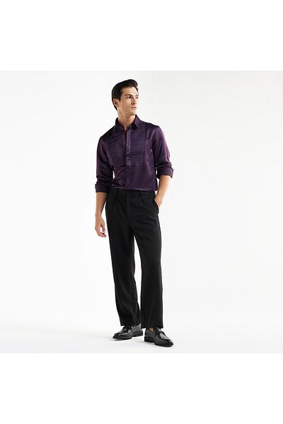 FAV Dress Shirt With Embroidered Bib