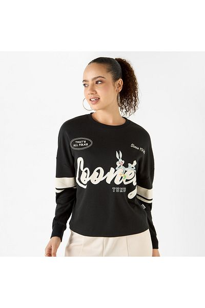 SP Characters Looney Tunes Print Sweatshirt With Long Sleeves