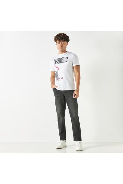SP Characters Squid Game Print Crew Neck T-shirt With Short Sleeves