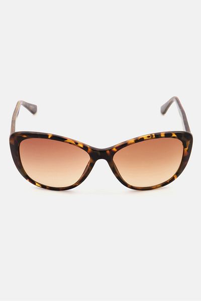 Calvin Klein Women Ck19560s Cat Eye Fashionable Sunglasses , Havana/brown
