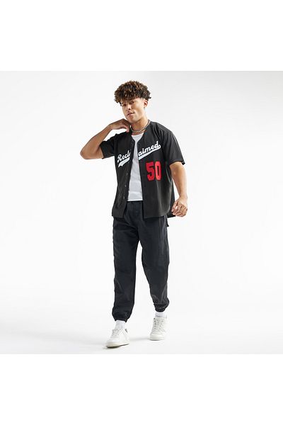 FAV Typography Print Baseball Shirt