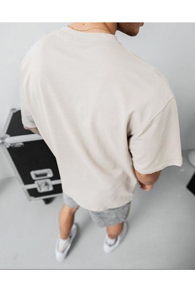 bergibo OVERSIZE ΠΡΟΣΑΡΜΟΣΜΕΝΟ ΜΟΝΟΧΡΩΜΑ TEE - MANNEQUIN HIGH LEVEL SPORT TEE