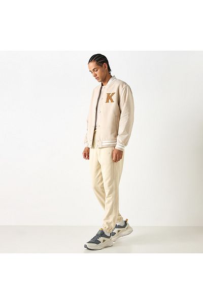 Kappa Solid Joggers With Drawstring Closure And Pockets