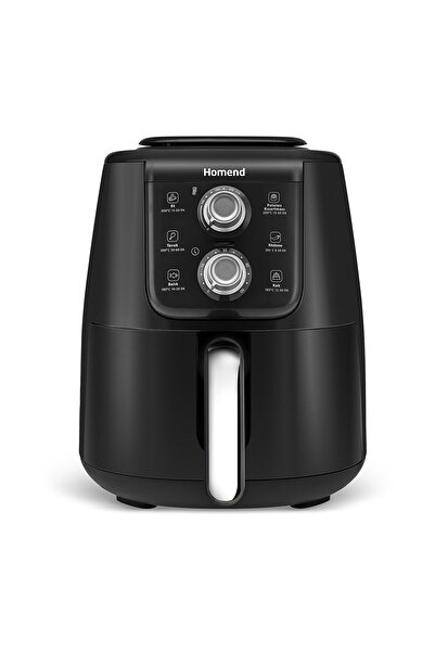 HOMEND Airfryday 2509h Siyah Silver Çelik Hazneli 4 Lt