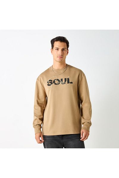 Iconic Embroidered Sweatshirt With Round Neck And Long Sleeves