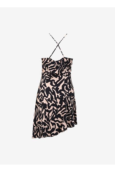 Sisley Chandelier Collar Black - Multicolor Mini Women's Dress 4Gihlv05Y