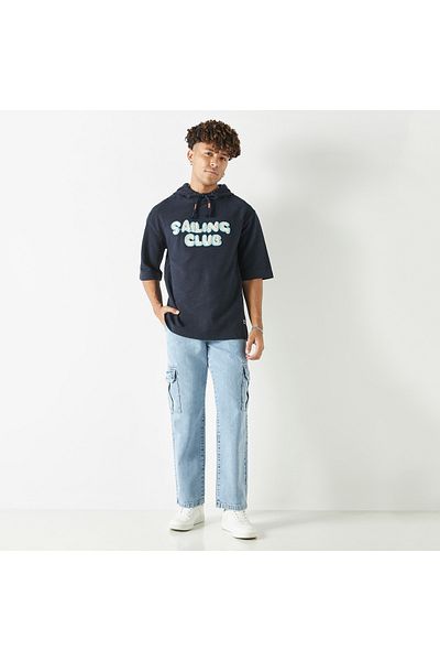 Lee Cooper Typographic Detail T-shirt With Short Sleeves