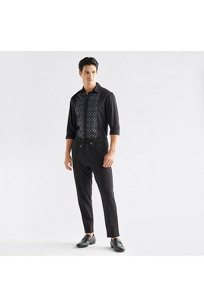 FAV Dress Shirt With Printed Panel