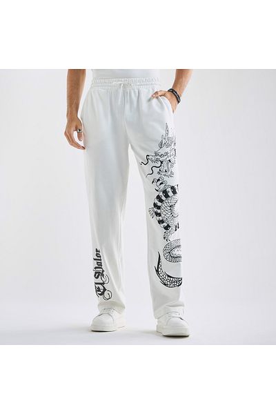 FAV Dragon Print Relaxed Fit Joggers With With Flexi Waist And Pockets