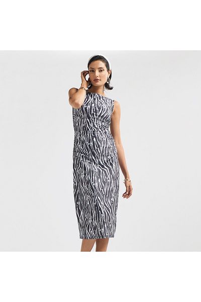 FAV All-over Print Sleeveless Bodycon Dress