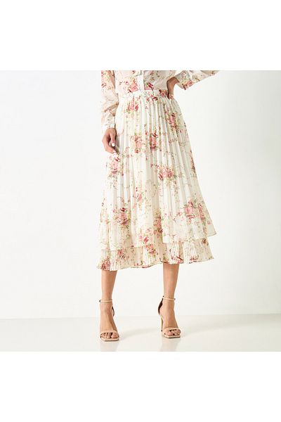 2Xtremz All-over Floral Print Skirt With Elasticated Waistband