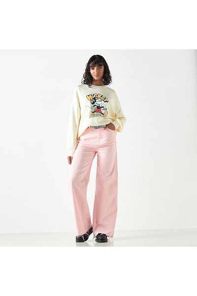 SP Characters Mickey Mouse Print Neoprene Sweatshirt With Long Sleeves