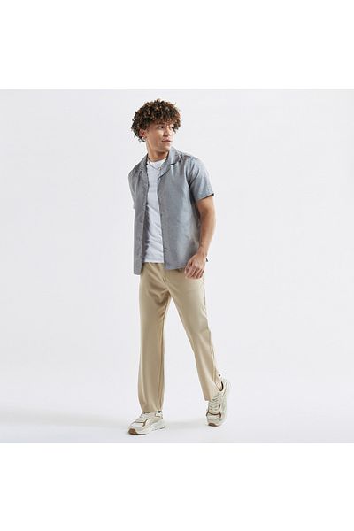 FAV Jacquard Shirt With Camp Collar