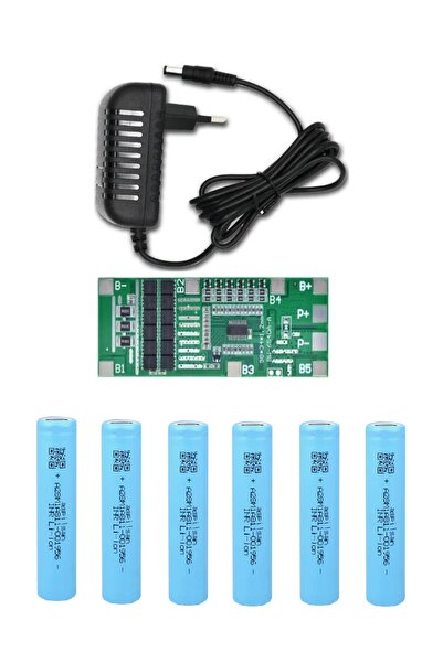 Osman CANDAN plastik 6 Adet Aspilsan Li-ion Şarjlı Pil, 6S 40A BMS. ve 6S Li-...