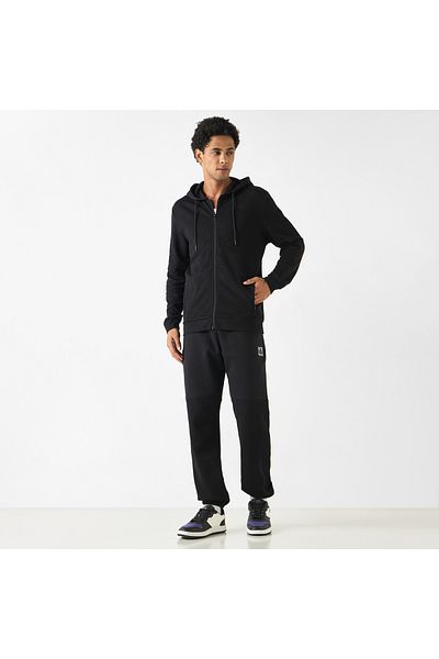 Kappa Logo Embroidered Zip Through Hoodie With Pockets