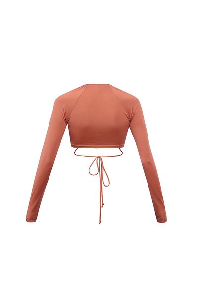 Wear Three Points Sophia Brick Color Basics Crop