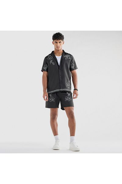FAV Regular Fit Printed Shirt With Short Sleeves