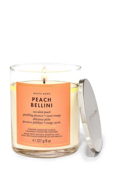 Bath & Body Works شمعة بيتش بيليني سيجنيتشر ذات الفتيل الواحد