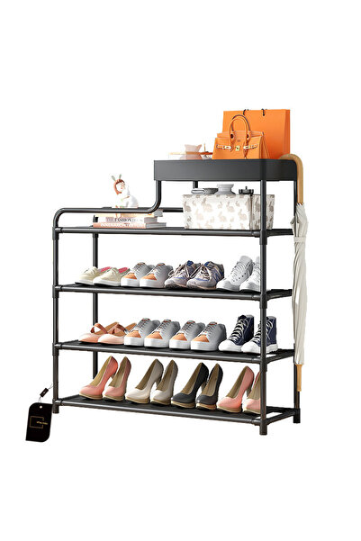 sharpdo رف تخزين أحذية مقاوم للغبار 2 في 1 مقاس 78.5*21*80 سم