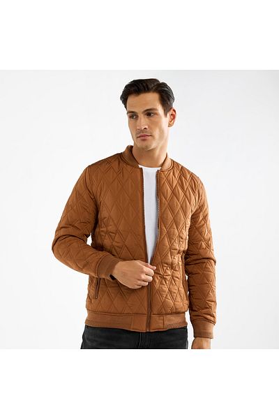 FAV Solid Jacket With Long Sleeves And Zip Closure