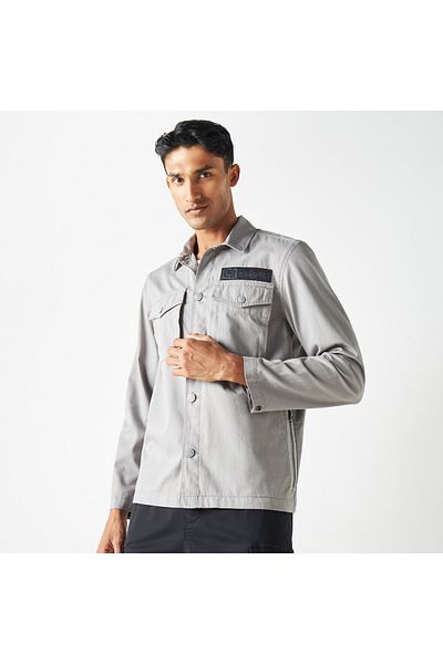 ECKO قميص عملي سادة مع جيوب من Unltd