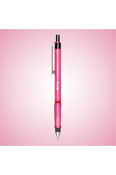 Rotring 0.7 mm Visuclick Versatil Pen, Ergonomic Tactical, Opaque Pink, Metal Mechanism