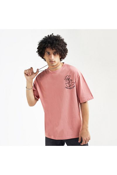 FAV Embroidered Crew Neck T-shirt With Short Sleeves