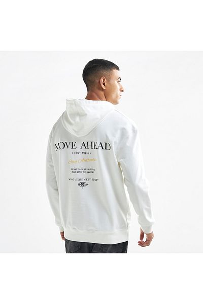 FAV Slogan Print Hoodie With Kangaroo Pocket And Long Sleeves