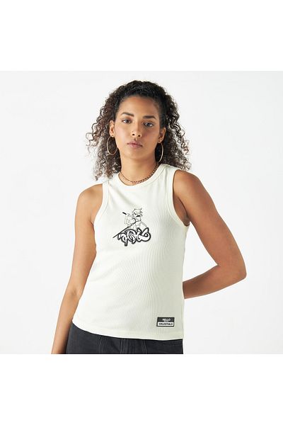 SP Characters Anime Print Sleeveless Tank Top With Crew Neck