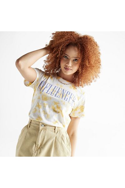 FAV Typography Print Crew Neck T-shirt With Short Sleeves