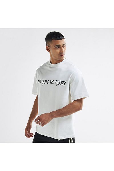 FAV Slogan Print T-shirt With Crew Neck And Short Sleeves