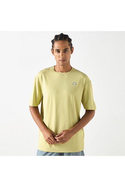 Kappa Textured T-shirt With Short Sleeves And Crew Neck
