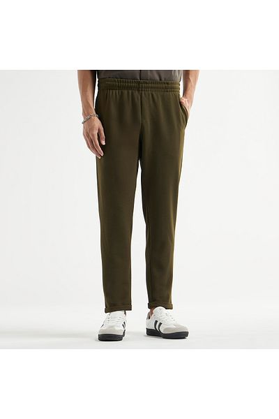FAV Textured Regular Fit Pants With Flexi Waist And Pockets