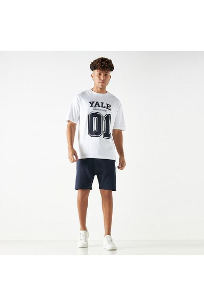 SP Characters Yale University Print Crew Neck T-shirt With Short Sleeves