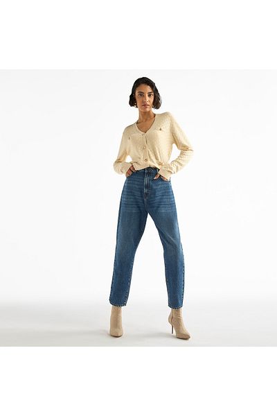 FAV Textured V-neck Button Through Cardigan