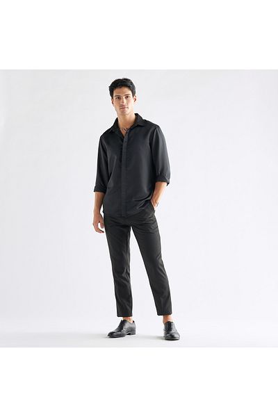 FAV Shirt With Embellished Collar And Long Sleeves