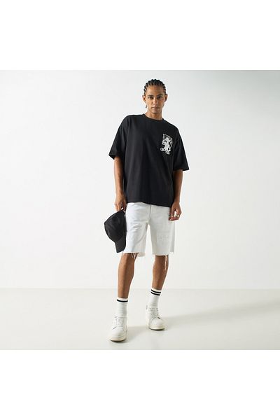 SP Characters One Piece Print Crew Neck T-shirt With Short Sleeves