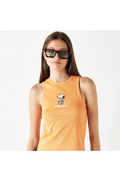 SP Characters Snoopy Dog Embroidered Tank Top