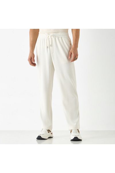 Iconic Relaxed Fit Textured Joggers With Pockets