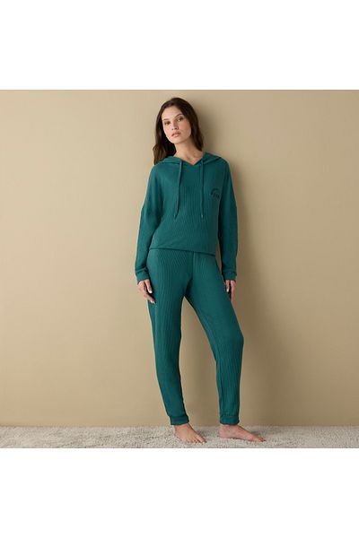FAV Waffle Textured Long Sleeves Hoodie With Elasticated Joggers Set