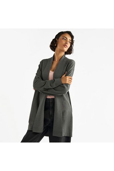 FAV Open Front Longline Cardigan