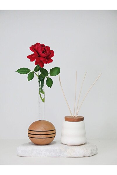 Missi Zen Collectıon Doğal Mermer Taşlı Yasemin Sandal Oda Kokusu Ve Vazo Seti