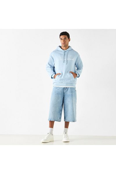 Starter Logo Detail Fleece Hoodie With Kangaroo Pockets