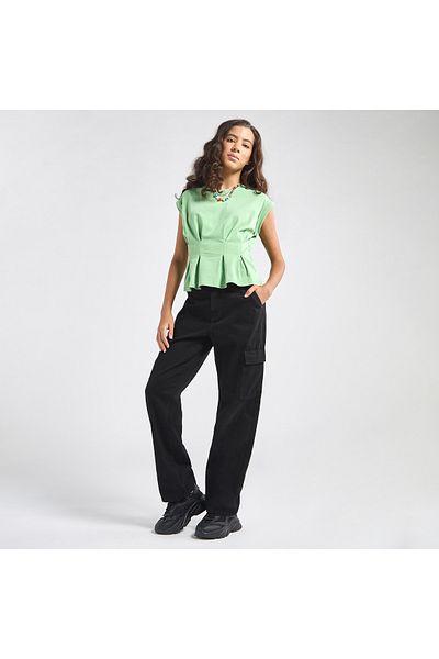 FAV T-shirt With Pleat Detail
