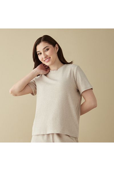 FAV Textured T-shirt And Shorts Set