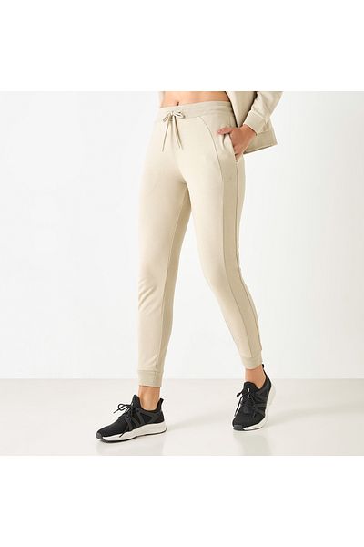 Adot Panelled Joggers With Pockets And Drawstring Closure