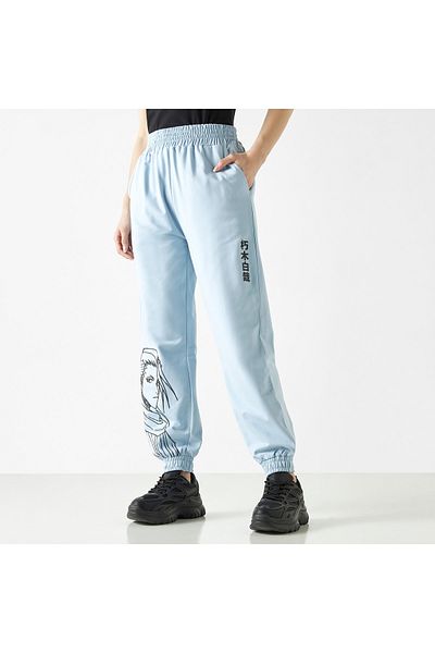SP Characters Anime Print Joggers With Elasticated Waistband Pockets