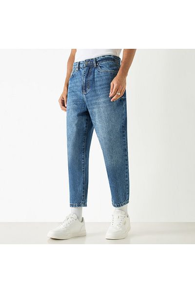Lee Cooper Relaxed Fit Jeans With Button Closure