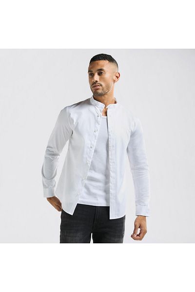 FAV Mandarin Collar Shirt With Long Sleeves