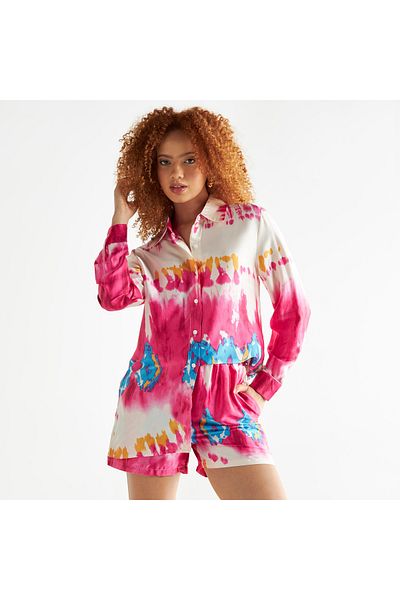 FAV All-over Print Shirt With Long Sleeves